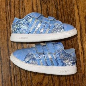 K Swiss light blue sneakers
